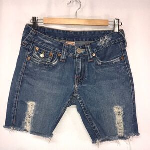 True Religion Section 503 Distressed Shorts